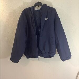 Vintage Y2K Reebok Navy Blue  insulated puffer Jacket  2XL